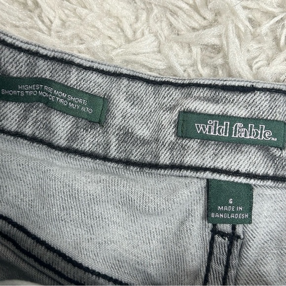 Wild Fable Highest Rise Mom Shorts- Denim - Picture 7 of 10